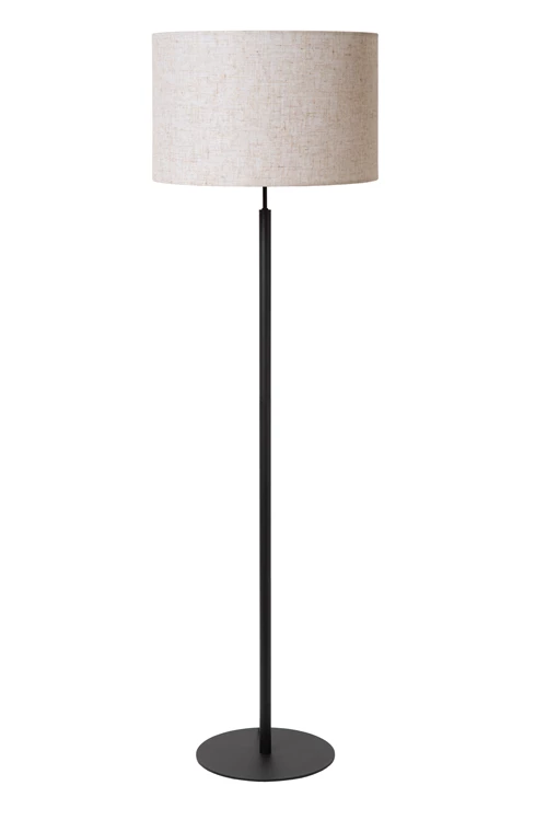 Lucide MAYA - Vloerlamp - Ø 45 cm - 1xE27 - Beige - uitgezet